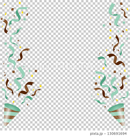 パーティークラッカーセット にぎやか お祝い 楽しい 華やか チョコミント アイスクリーム 130691694