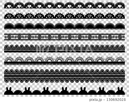 8條蕾絲線套裝(黑色) 8條蕾絲線套裝(黑色) 130692028