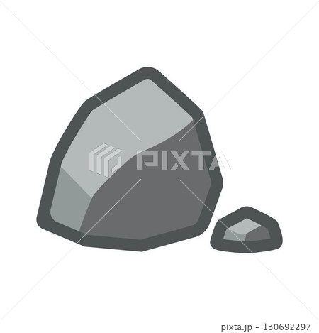 gray stone mineral, concept for geology, chemistry, natural resources, and gemstones. 130692297