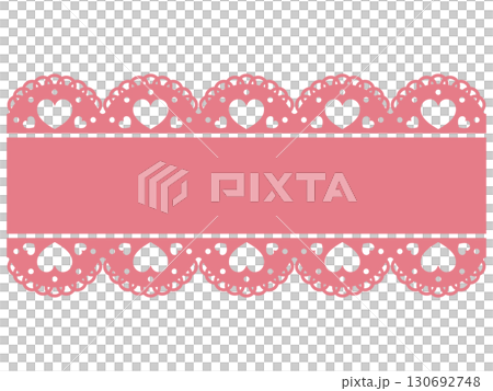 Heart lace frame red Heart lace frame red 130692748