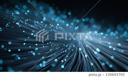 Colorful lights dance through a dark background creating a mesmerizing abstract effect 130693705