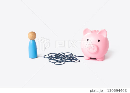 Start Saving. Lifelong Journey to Retirement. Planning Finances for Retirement, pension strategy, future security, personal wealth management, financial education, smart investments. 130694468