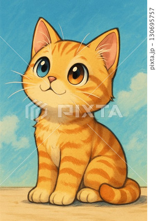 お座り猫 お座り猫 130695757