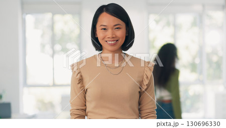 Business, portrait and Asian woman with smile in office, confident and proud manager in human resources career. Entrepreneur, HR boss or face of happy businesswoman at professional recruitment agency Business, portrait and Asian woman with smile in office, confident and proud manager in human resources career. Entrepreneur, HR boss or face of happy businesswoman at professional recruitment agency 130696330