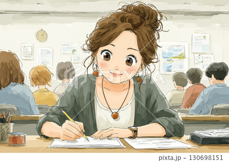 美優シリーズ：介護士資格試験に集中して取り組む  130698151