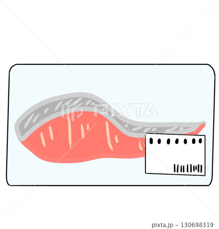 鮭 切り身 パック入り シンプル 鮭 切り身 パック入り シンプル 130698319