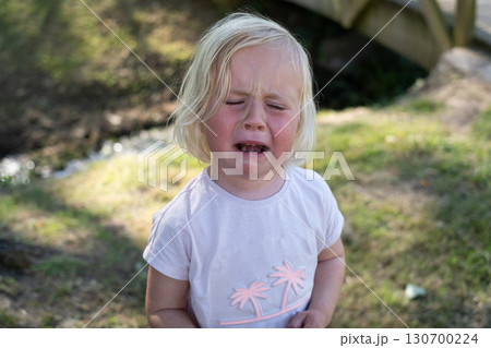 little girl crying from hurt feelings little girl crying from hurt feelings 130700224