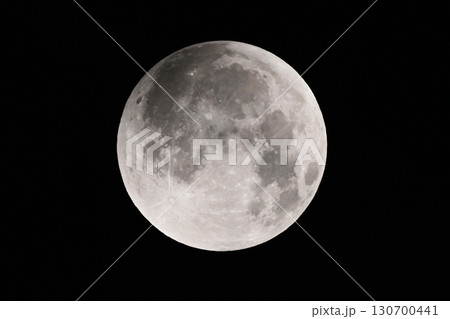 皆既月蝕前の満月　lunar eclipse　月  アルテミス計画　Artemis program 130700441