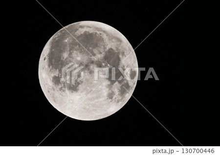 皆既月蝕前の満月　lunar eclipse　月  アルテミス計画　Artemis program 130700446