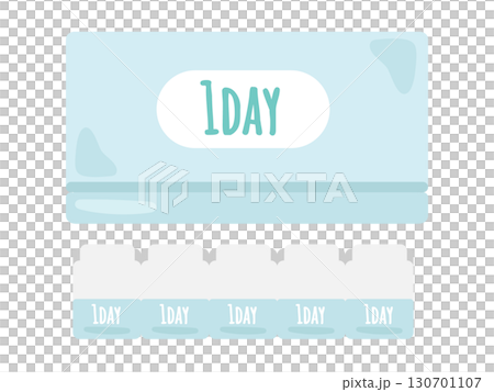 Disposable contact lens box (1 day) Disposable contact lens box (1 day) 130701107