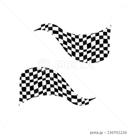 Checkered Racing Flags Waving Black and White Race Finish Signals free vector illustration Checkered Racing Flags Waving Black and White Race Finish Signals free vector illustration 130701226