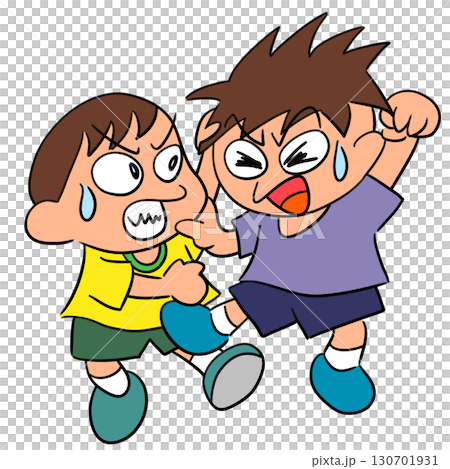 けんか 子供 男の子 イラスト けんか 子供 男の子 イラスト 130701931