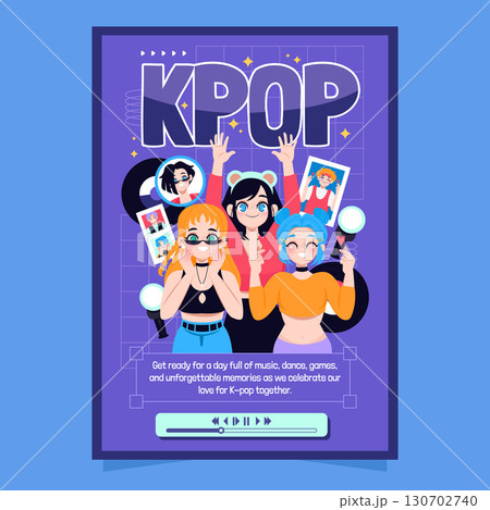 Kpop Flat Design for a Fandom Poster 130702740