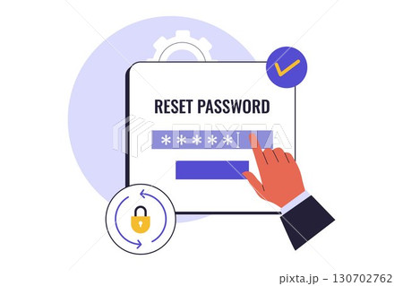 Flat Design of Password Reset and Account Security 130702762