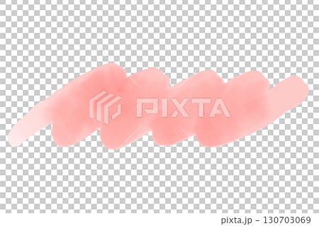 粉紅色水彩風格底線插圖 130703069