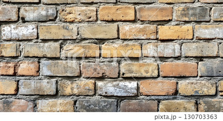Old rustic red brick wall vintage textured background design 130703363