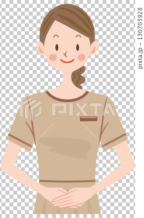 クリニックの受付の女性のイラスト 美容 医療 クリニックの受付の女性のイラスト 美容 医療 130703928