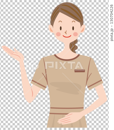 化粧品の販売員 美容クリニックの受付の女性のイラスト 化粧品の販売員 美容クリニックの受付の女性のイラスト 130704226