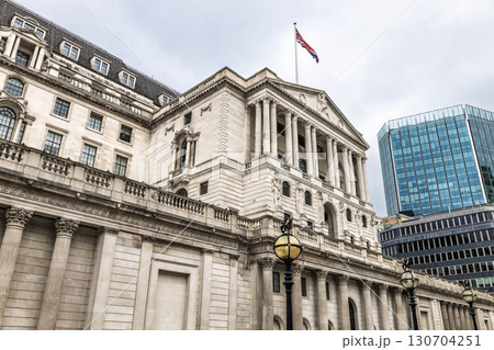 Historic Bank of England Facade, Financial District of London. London, UK, 10 August 2024 Historic Bank of England Facade, Financial District of London. London, UK, 10 August 2024 130704251