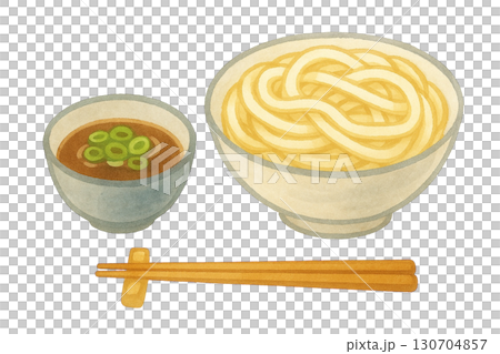 つけうどんのイラスト つけうどんのイラスト 130704857