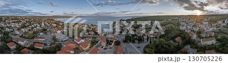 Malinska town with church and sea view 130705226
