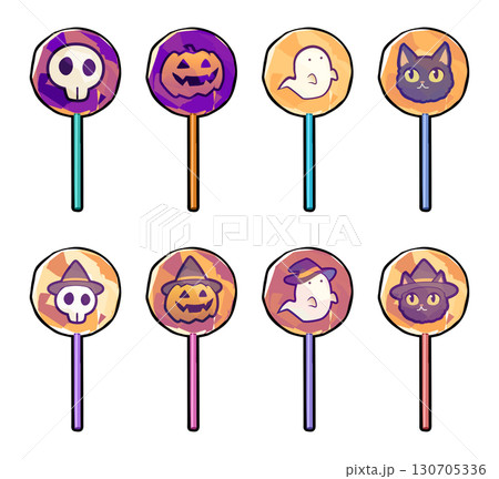 ハロウィンのペロペロキャンディー 130705336