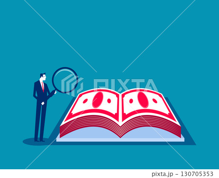 Businessmen read the book of money Businessmen read the book of money 130705353