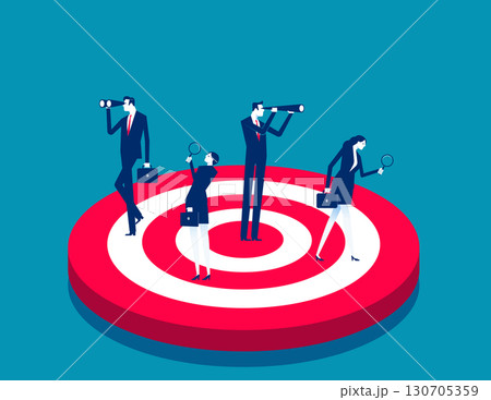 Target. Successful business team with business goals 130705359