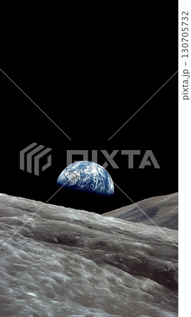Earth look back from the moon 130705732