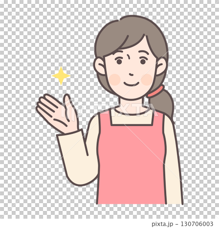 案内する主婦 130706003