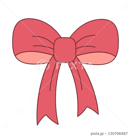 red cartoon bow 130706987
