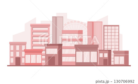 cityscape monochrome silhouette 130706992