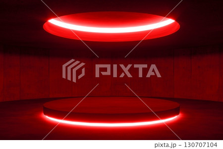red modern lighting with interior empty space, 3d rendering sci-fi concept red modern lighting with interior empty space, 3d rendering sci-fi concept 130707104