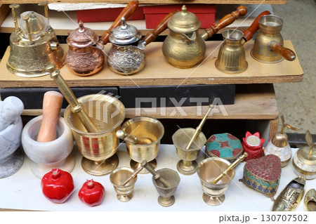 Various goods are sold in a large supermarket in Israel. 130707502