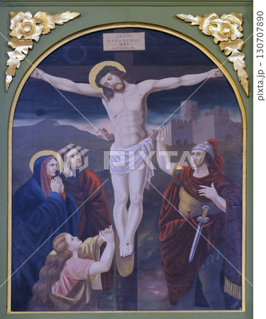 12th Stations of the Cross, Jesus dies on the cross, church of Saint Matthew in Stitar, Croatia 12th Stations of the Cross, Jesus dies on the cross, church of Saint Matthew in Stitar, Croatia 130707890