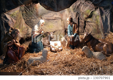Nativity Scene, Christmas creches in the Basilica of the Sacred Heart in Zagreb 130707901