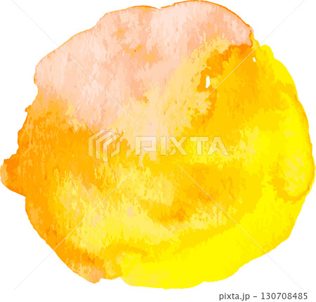 Hand Drawn Watercolor Drops Round Vector Banner Hand Drawn Watercolor Drops Round Vector Banner 130708485