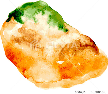 Hand Drawn Watercolor Drops Round Vector Illustration Hand Drawn Watercolor Drops Round Vector Illustration 130708489