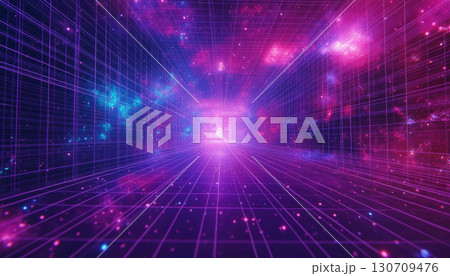 A vibrant, futuristic tunnel with glowing pink and blue lights creates a sense of depth and motion, resembling a sci-fi wormhole or digital data stream. A vibrant, futuristic tunnel with glowing pink and blue lights creates a sense of depth and motion, resembling a sci-fi wormhole or digital data stream. 130709476