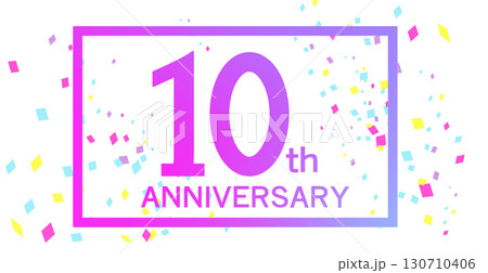 10周年記念のロゴマーク 10周年記念のロゴマーク 130710406