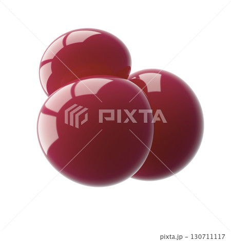 Glossy Red Spheres on a White Background for Modern Designs Glossy Red Spheres on a White Background for Modern Designs 130711117