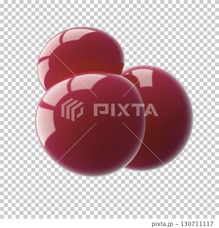 Glossy Red Spheres on a White Background for Modern Designs Glossy Red Spheres on a White Background for Modern Designs 130711117