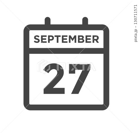 September 27 Calendar Day or Calender Date for Deadlines or Appointment 130711571