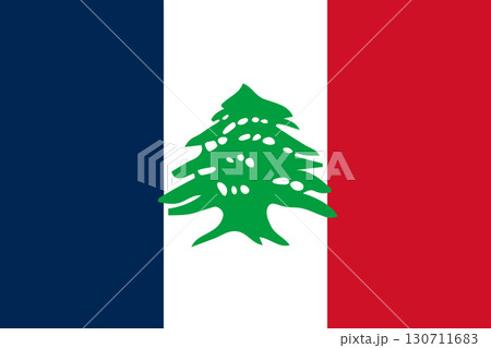 Lebanese French flag Lebanese French flag 130711683