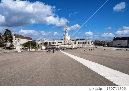 Fatima, Portugal - Mar 10, 2025: Sanctuary of Fatima, Portugal. Basilica of Our Lady of the Rosary 130711896