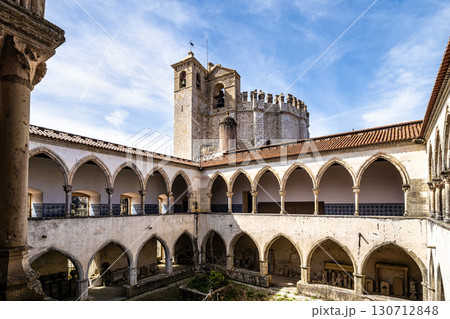 Main cloister of the Monastery of the Order of Christ, Convento de Cristo in Tomar, Portugal. Main cloister of the Monastery of the Order of Christ, Convento de Cristo in Tomar, Portugal. 130712848