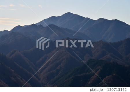 丹沢の仏果山山頂　展望台からの眺望　大山 130713152