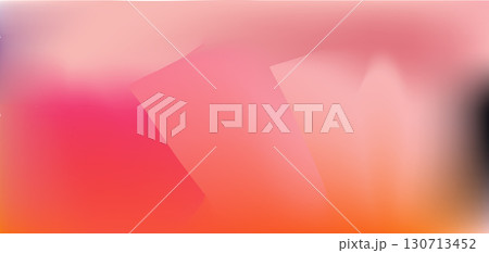 Abstract vivid fluid orange, red and coral pink mesh gradient background with square shape overlay. Vibrant warm colors print for aesthetic business design, banner 130713452
