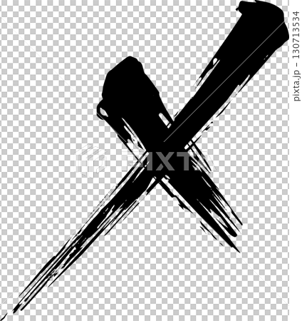 Cross mark ink painting design Cross mark ink painting design 130713534
