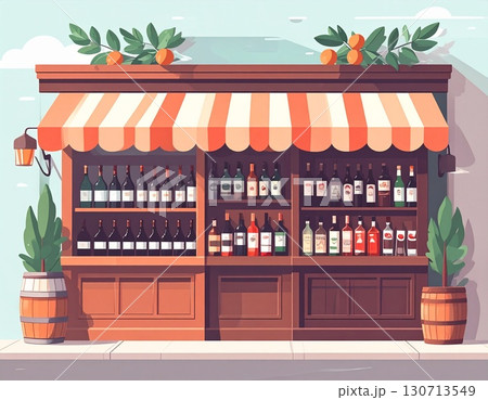 酒屋　シンプルなイラスト 130713549